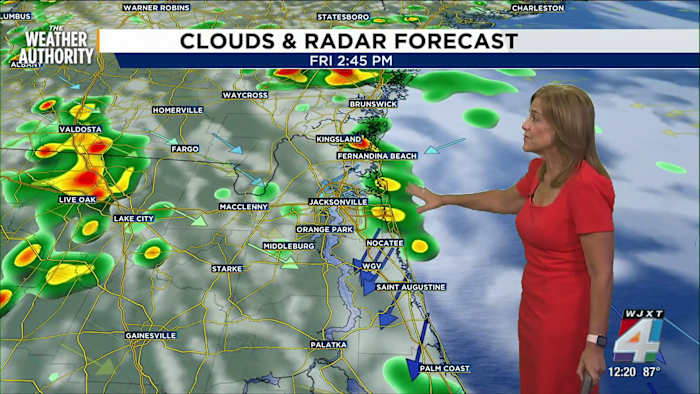 Northeast Florida, Southeast Georgia face rain and storms on Friday