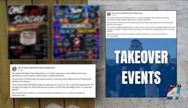 Jacksonville Beach Police says it’s tracking 2 unpermitted events being advertised in the area