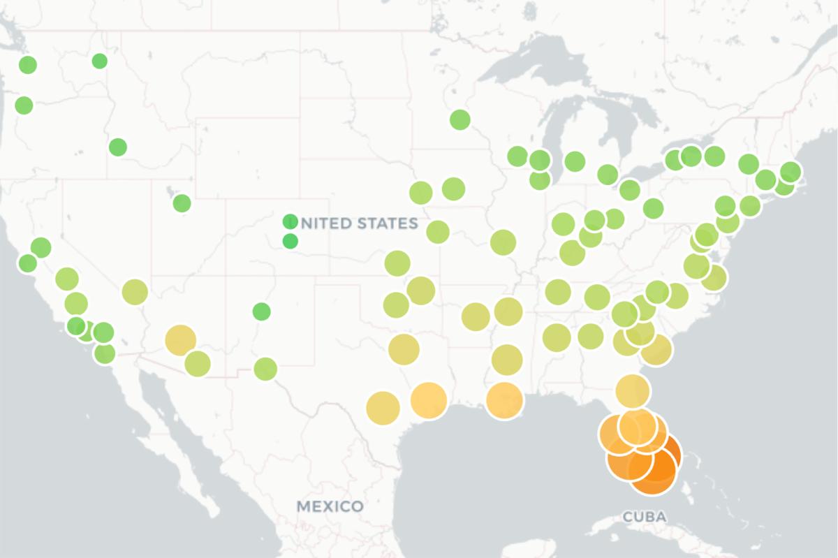 Florida is home to America's sweatiest cities, gross study reveals