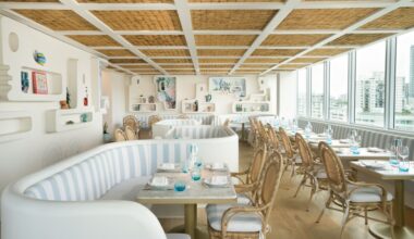 Inside the Vilebrequin La Plage in Miami.
