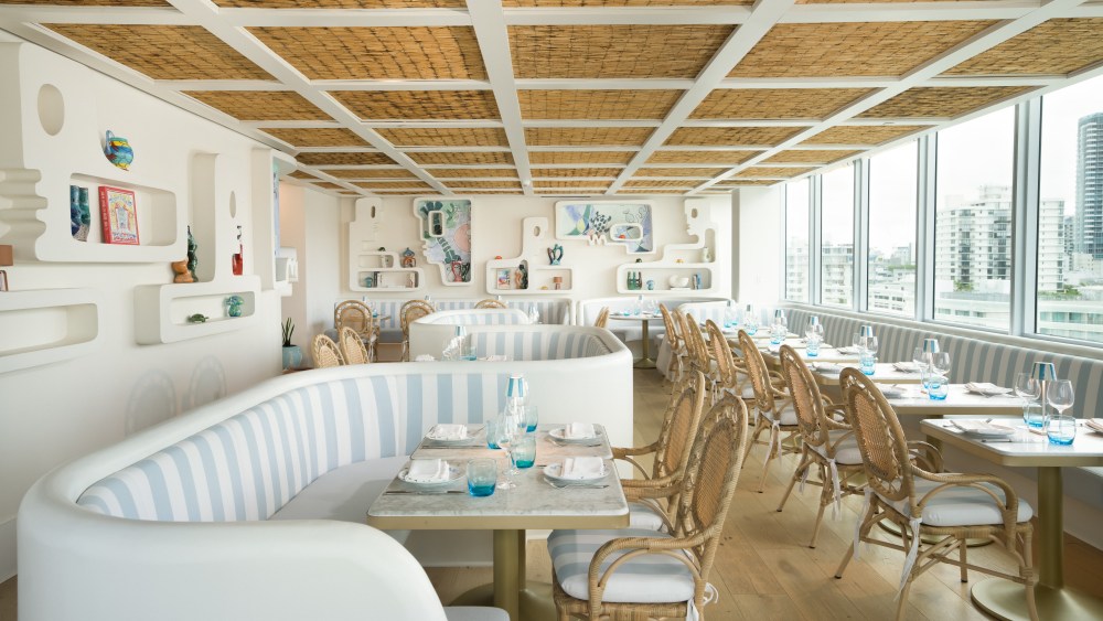 Inside the Vilebrequin La Plage in Miami.