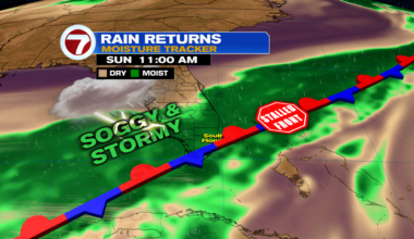 Soggy and Stormy Sunday - WSVN 7News | Miami News, Weather, Sports