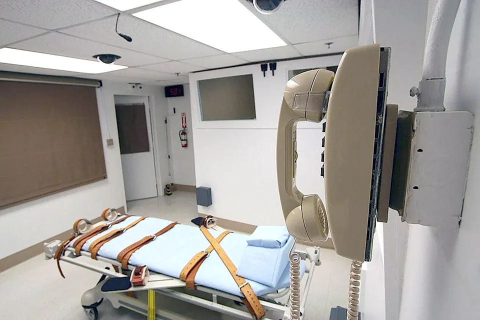 The execution chamber at Florida State Prison.Credit: The Palm Beach Post/TNS via ZUMA Press Wire/Shutterstock