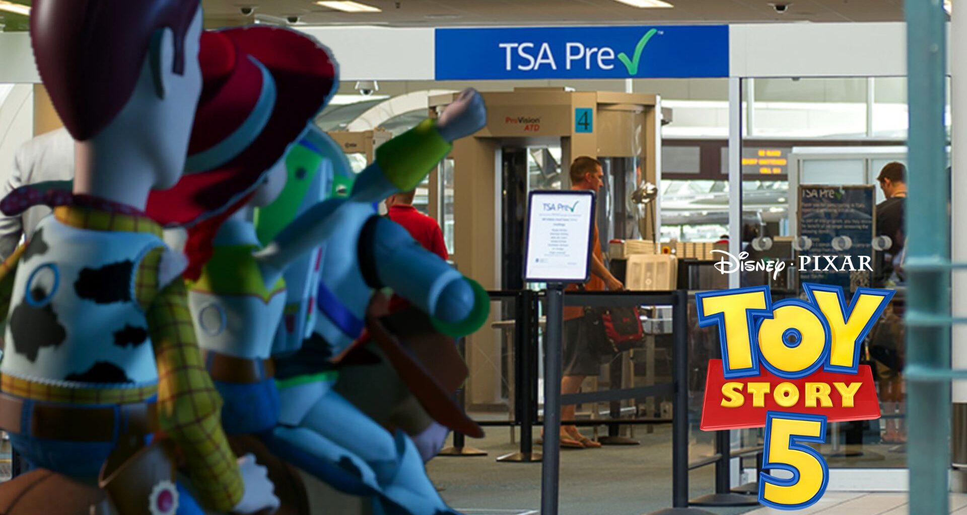New "Toy Story 5" Bins Appear at Orlando International Airport