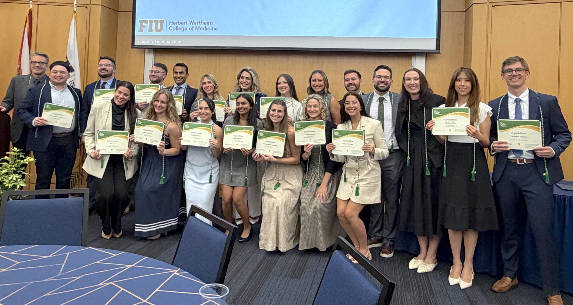2025 medical student AOA inductees at the ceremony.