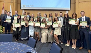 2025 medical student AOA inductees at the ceremony.
