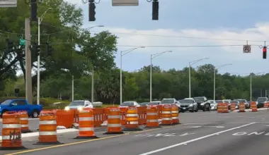 Roadwork on Southside Boulevard.
