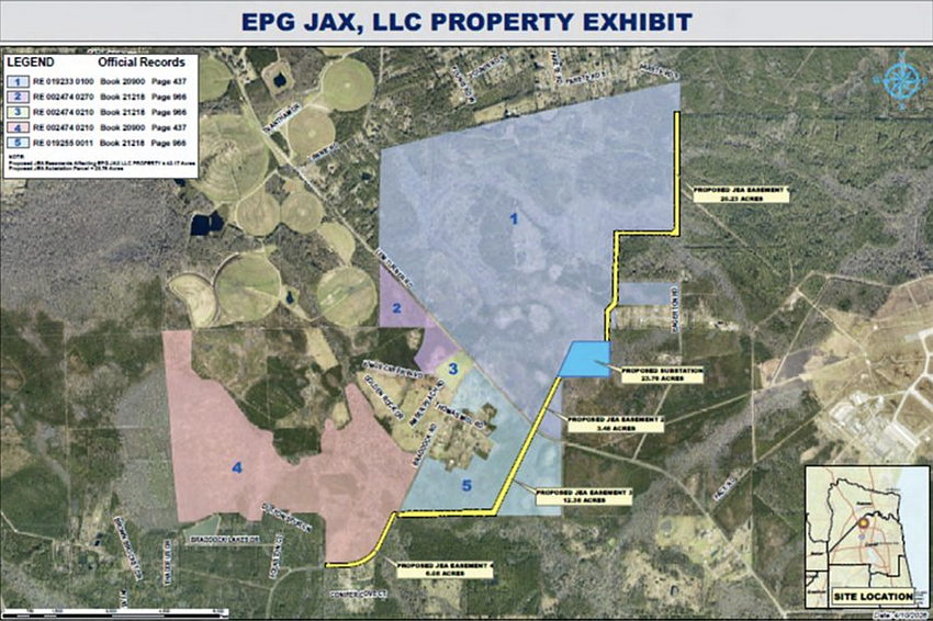 The JEA board approved May 19, 2026, a proposal to purchase 23.76 acres of undeveloped land and 42.17 acres of easements along Gold Star Family Parkway.
