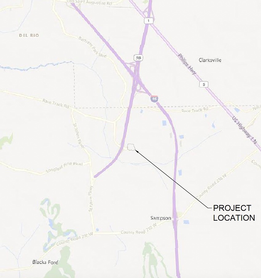 The site of a proposed retail center in Durbin Park is at East Peyton Parkway off Florida 9B across from UF Health Durbin Park. The site of a proposed retail center in Durbin Park is at East Peyton Parkway off Florida 9B across from UF Health Durbin Park.