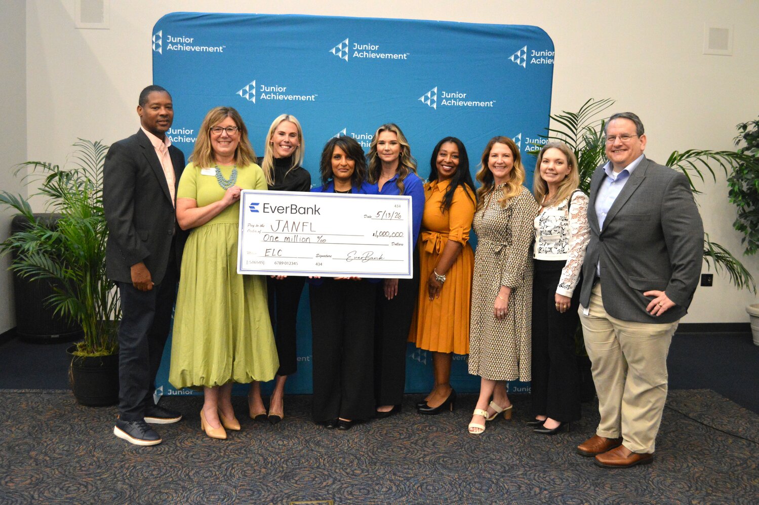 EverBank committed $1 million to support Junior Achievement of North Florida&rsquo;s Experiential Learning Center.