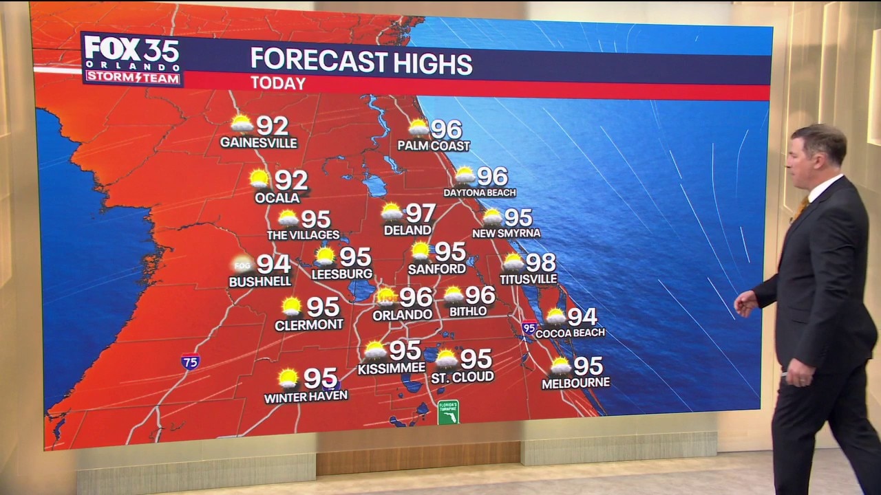 Orlando AM Weather Forecast: Tracking record heat in Central Florida