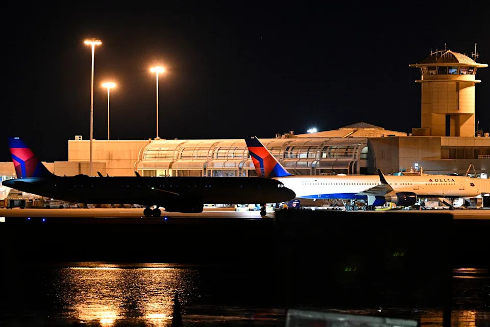 A stock photo of Delta Air Lines planes at Orlando International AirportCredit: MIGUEL J. RODRIGUEZ CARRILLO/AFP via Getty