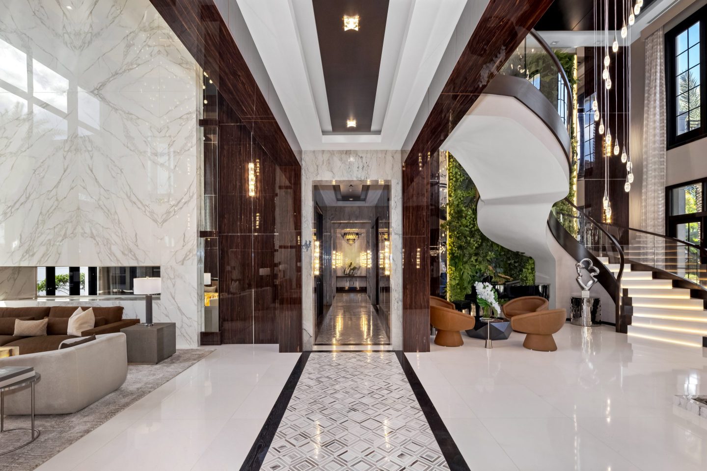 Interior view of a luxurious home