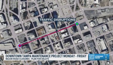 Downtown Tampa maintenance project starts next week