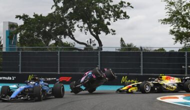 Alpine's Pierre Gasly Flips Early in the Miami Grand Prix After Contact with Liam Lawson
