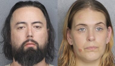 Pompano Beach couple jailed after young daughter tests positive for cocaine, deputies say