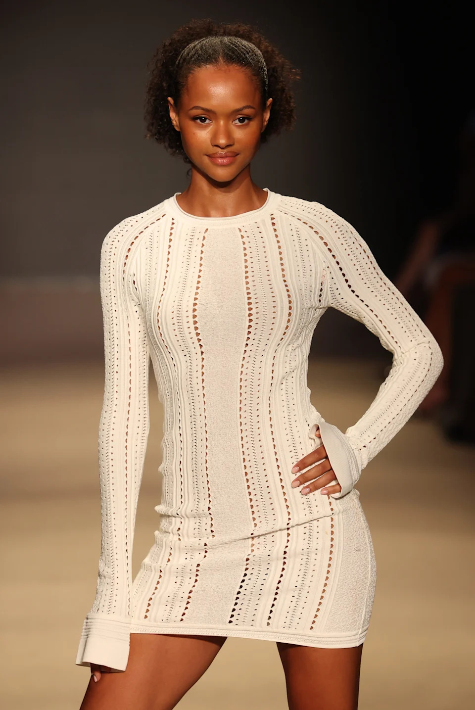 A model walks the runway for Melissa Odabash.