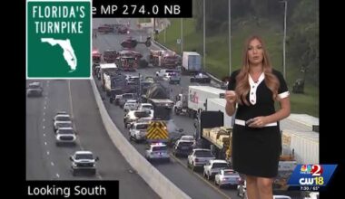 Major crash shuts down Florida's Turnpike southbound at SR-50 in Winter Garden