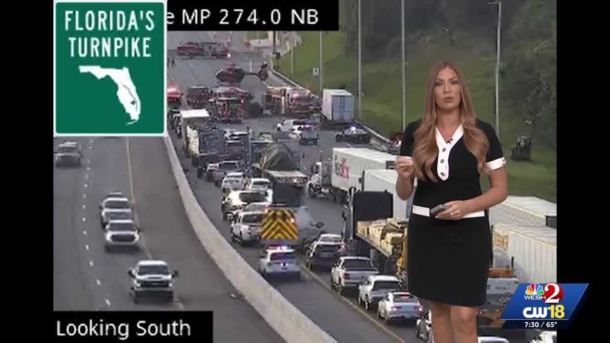 Major crash shuts down Florida's Turnpike southbound at SR-50 in Winter Garden