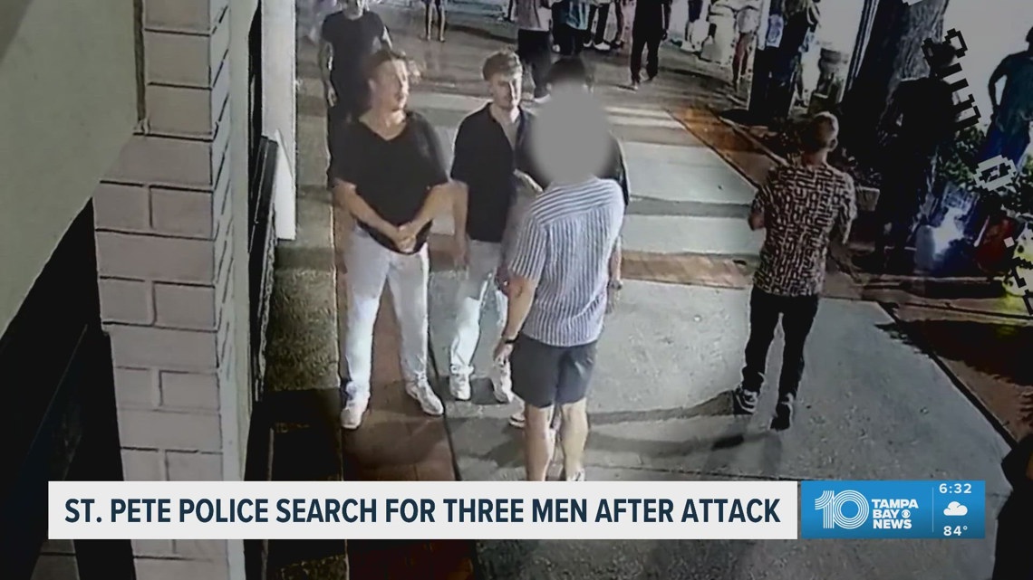 Police searching for 3 men after 'brutal attack' in St. Pete