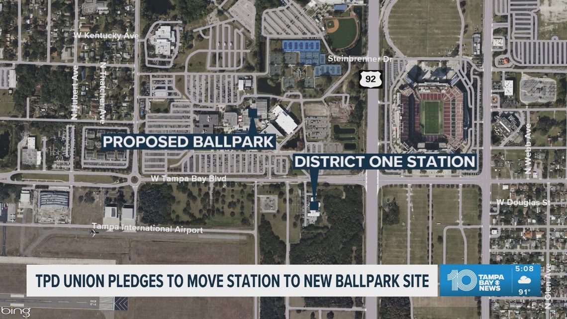 The Tampa Police Benevolent Association to move station to new Rays ballpark site