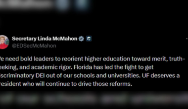 Trump administration comments on University of Florida presidential search