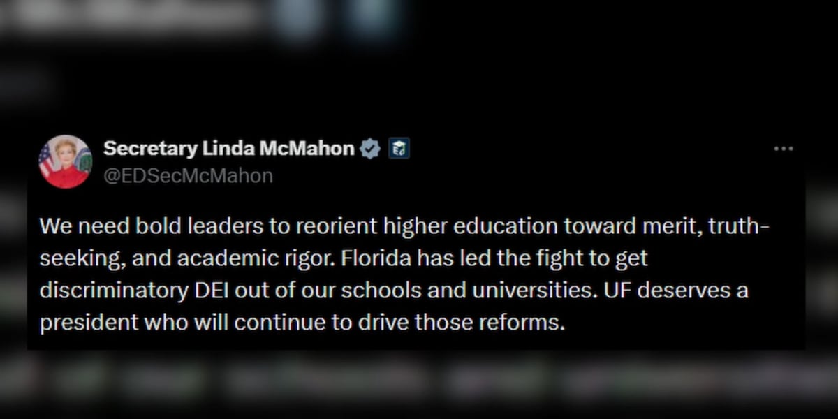 Trump administration comments on University of Florida presidential search