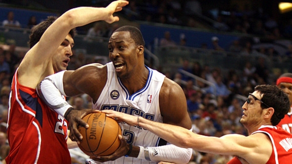 Dwight Howard's 46-point performance wasn't enough to lift the Orlando Magic past the Atlanta Hawks in Game 1 of their first-round playoff series on April 16, 2011.