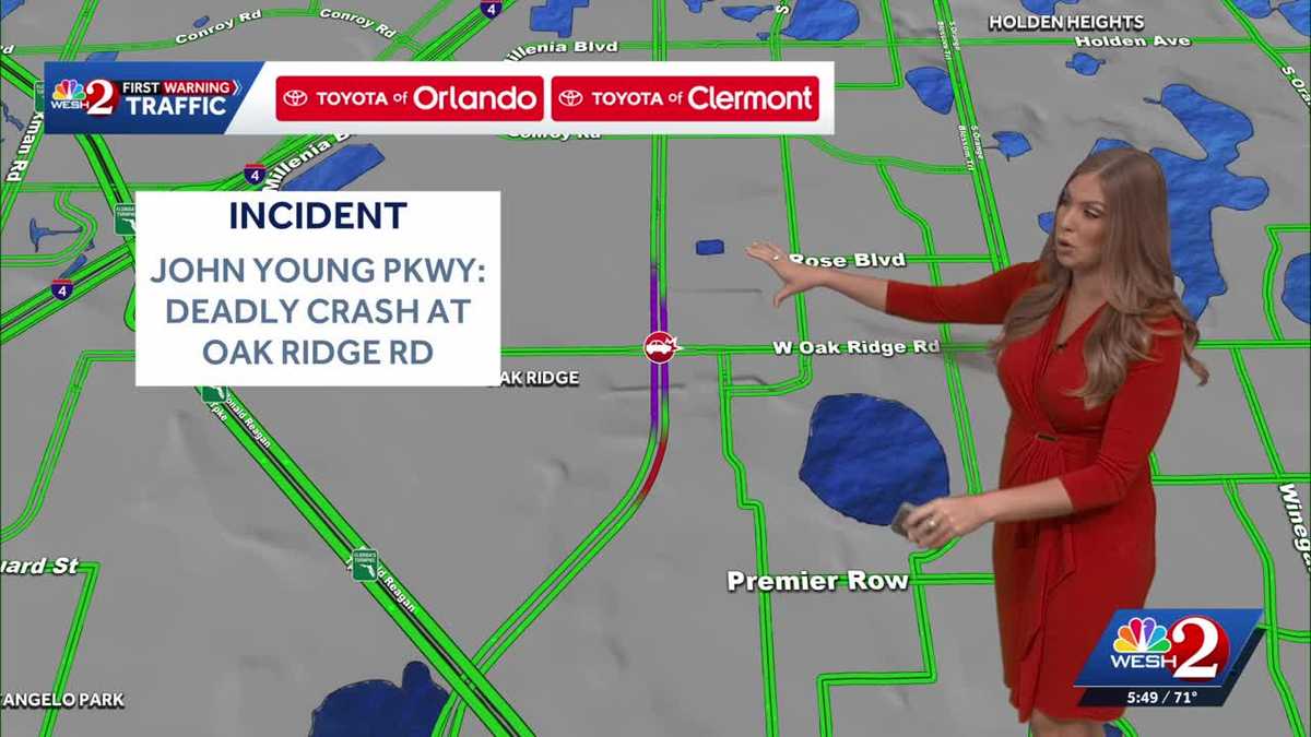 Deadly crash shuts down stretch of John Young Parkway in Orlando