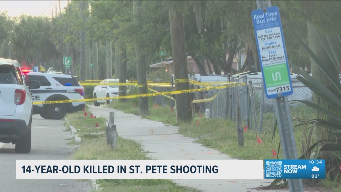 A 14-year-old was killed in a Friday evening shooting in St. Petersburg