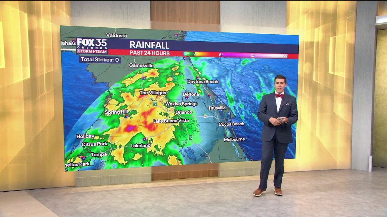 Orlando weather: Rainfall totals for weekend weather