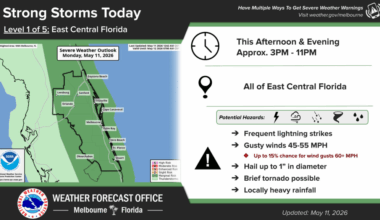 Central Florida has chance for strong storms to develop in afternoon – Orlando Sentinel
