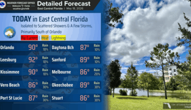 Minor to moderate HeatRisk with showers and storms forecast – Orlando Sentinel