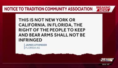 Florida attorney general challenges firearm possession restrictions