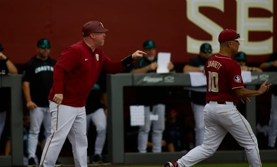FSU Baseball head coach Ty Megahee was ejected from FSU baseball’s Tallahassee Regional game against Coastal Carolina in the 4th inning with the Seminoles behind 1-0 on Saturday, May 30, 2026.