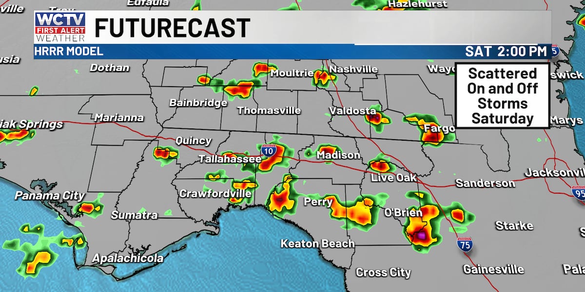 Beneficial rain chances continue for the weekend for Tallahassee, the Big Bend and South Georgia