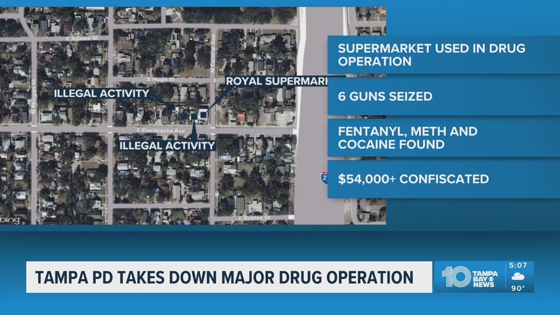 Tampa PD says it took down a major drug operation