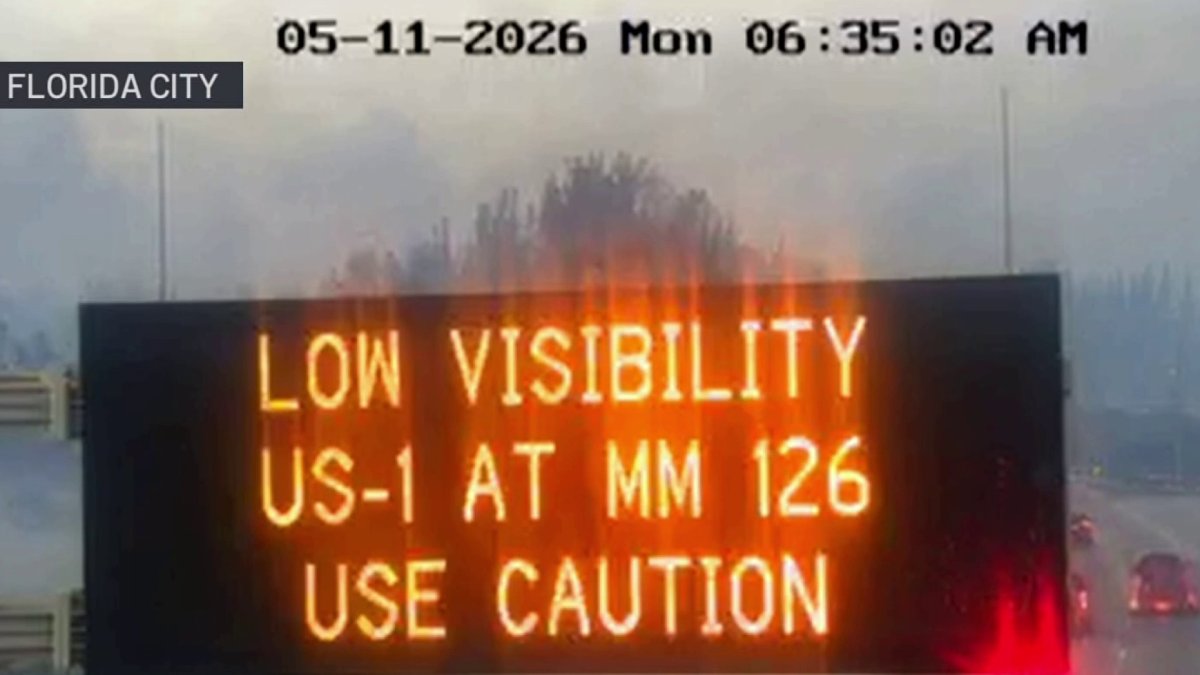 Florida City fire causes low visibility on U.S. 1, officials say – NBC 6 South Florida