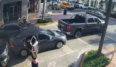 Video shows cops with guns drawn, taking down man wanted in Miami gas station burglary – NBC 6 South Florida