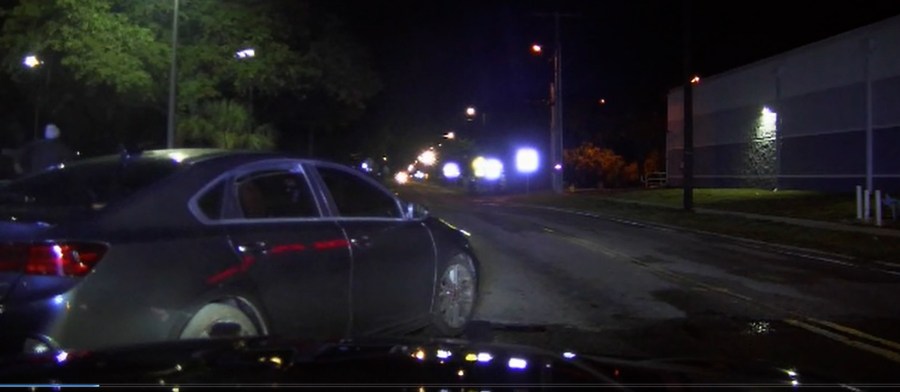 VIDEO: Troopers search for man who fled after running red light in Tampa, FHP says