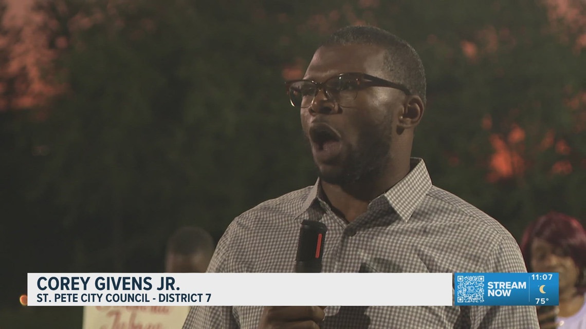 Community leaders, neighbors in St. Pete march against domestic violence