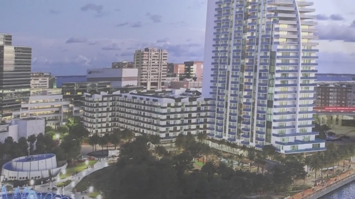 Construction begins on 25-story high-rise apartments by Friendship Fountain