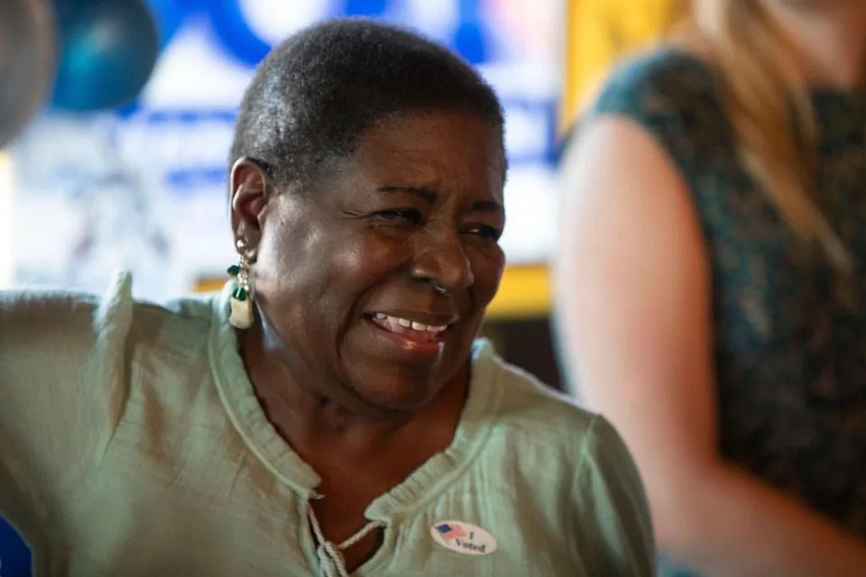 Dot Inman-Johnson at Florida Professional Firefighters Headquarters after the election Tuesday, Aug. 20, 2024. She faced Curtis Richardson for Tallahassee City Commission, Seat 2