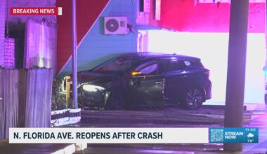 Crash briefly causes road closure in Tampa