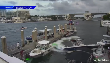 Witnesses speak out after boat crash leaves 2 with minor injuries and damages other vessels in Fort Lauderdale marina - WSVN 7News | Miami News, Weather, Sports