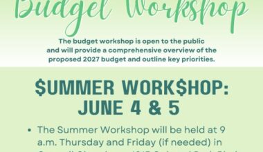 Cape Coral to Host Summer Budget Workshop June 4 & 5