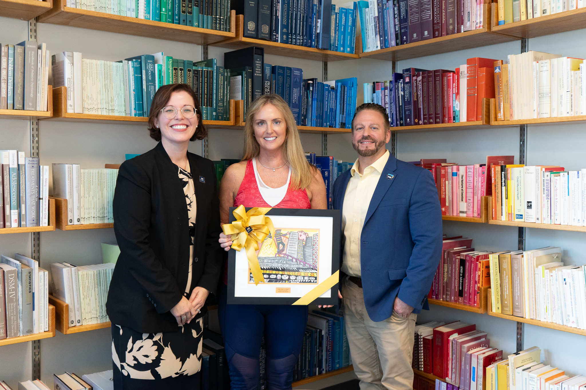Kathryn C. Potter with Katie Hart and Jeremy Pettit, directors of the CCF