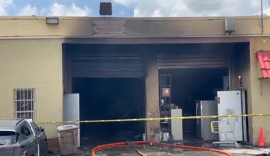 Electric vehicle causes major fire at a Hialeah Gardens warehouse; 1 hospitalized - WSVN 7News | Miami News, Weather, Sports