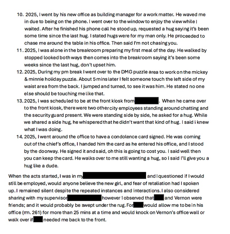 Sexual harassment allegations documented against Vernon Shelton