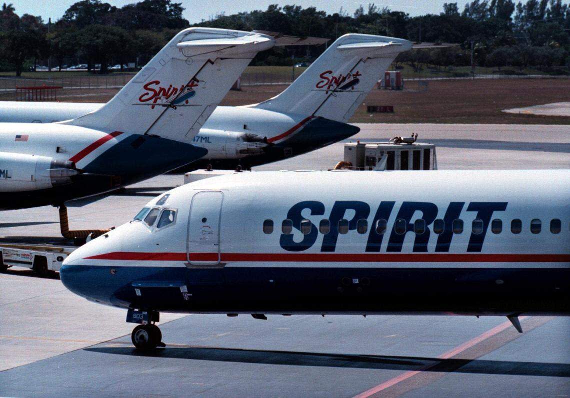 In 1999, Spirit Airlines announced the move of its corporate headquarters from Detroit to Broward County. Here are a few of the Spirit planes at Fort Lauderdale-Hollywood International Airport at the time.